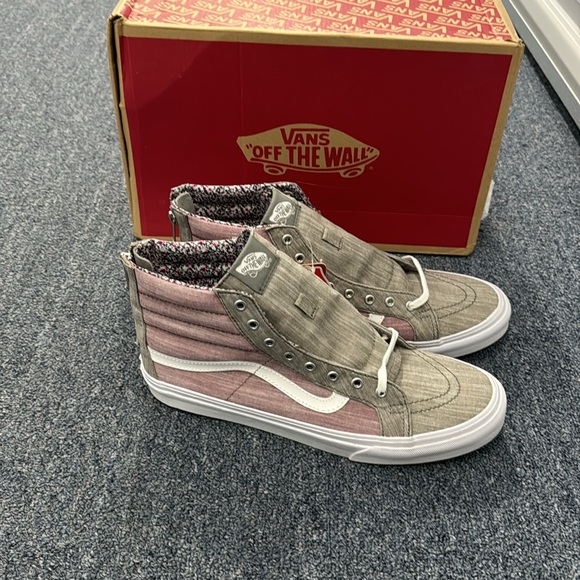 Floral chambray skate high slim zip Vans - Picture 2 of 4